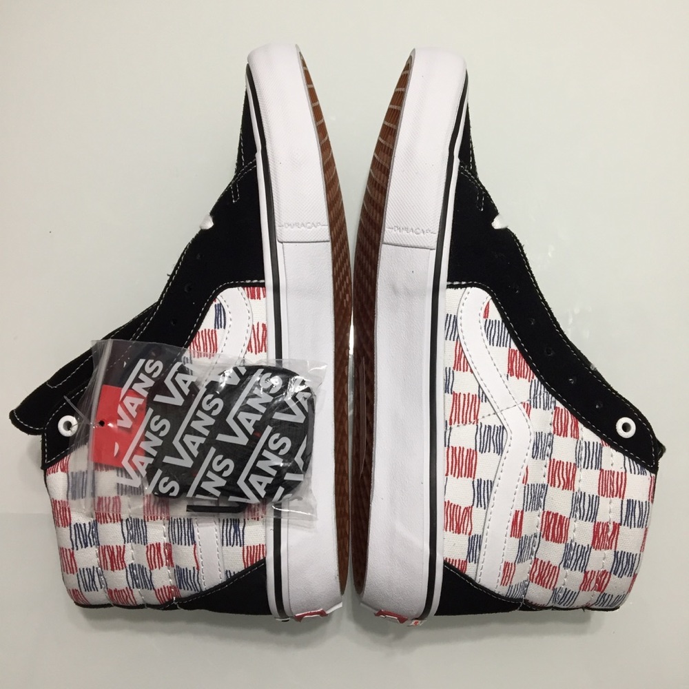 NWT Vans Sk8-Hi Pro Sketchy Check Checkerboard Skate Shoes - Picture 5 of 8
